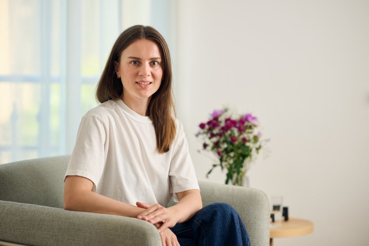 Stella Savelsberg, Psychologische Psychotherapeutin, in ihrer Praxis in Berlin-Tempelhof